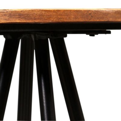 Lot de deux tabourets de bar bois Helloshop26