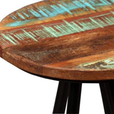 Lot de deux tabourets de bar bois Helloshop26
