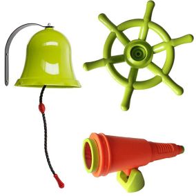 Lot de jouets pour aires de jeux Soulet - Thématique les bateaux pirates