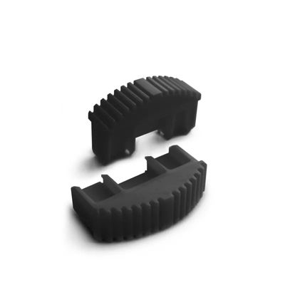 Lot de pieds noirs pour échelle industrielle BASIC - profil 50x20 10 pièces