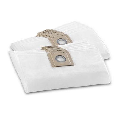 Lot De Sacs Filtrants En Non-tissé, X10 Karcher 6.904-335.0 Pour T 7/1 - Bv L 5/1 Et Bvl 3/1