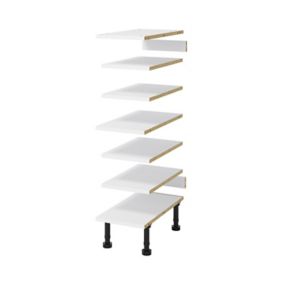 Lot de tablettes pour colonne blanc L. 30 cm x P. 57 cm Caraway Innovo GoodHome
