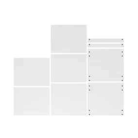 Lot de tablettes pour colonne blanc L. 60 cm x P. 57 cm Caraway Innovo GoodHome