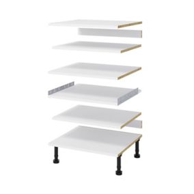 Lot de tablettes pour colonne d'électroménager blanc L. 60 cm x P. 57 cm Caraway Innovo GoodHome