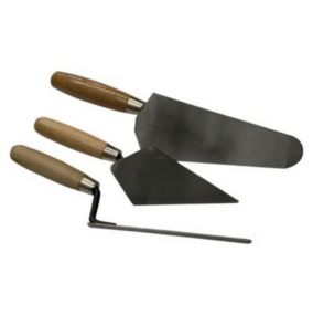 Kit De Truelles En Plastique Rondes, Carrées Et à Bout Pointu Truelles De Finition 3 Pieces Petites Et Legeres~p144607455