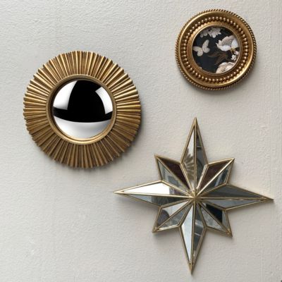 WAMIRRO Miroir arqué, Miroir Traditionnel Vintage Baroque orné, Miroir
