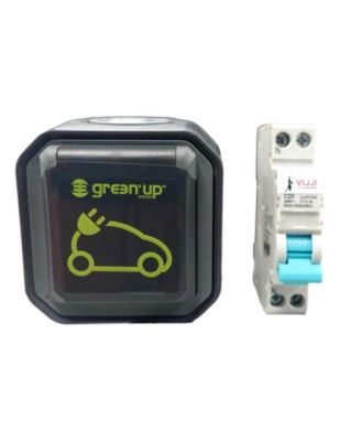 Lot Disjoncteur Différentiel + Prise Legrand Green Up