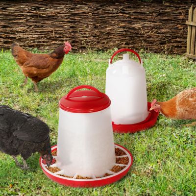 Lot mangeoire 3 KG et abreuvoir 3L pour poules et volailles