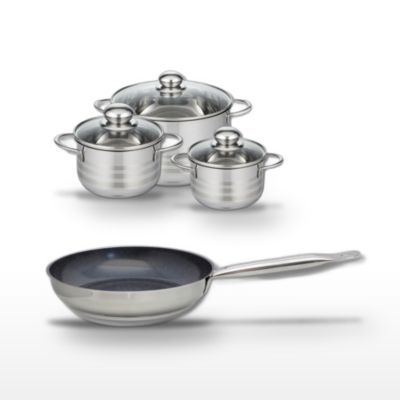 Lot Poêle 24cm & 3 Faitouts Elo Profi Therm Platinum