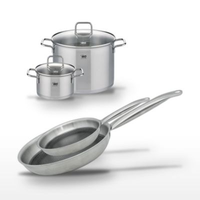 Lot Poêle 28cm & 24cm et Faitout 26cm & 20cm Elo Relief Solution