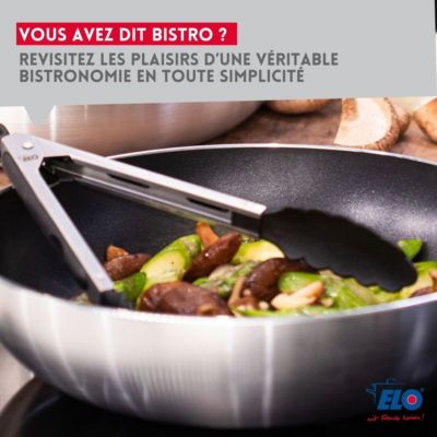 Lot Poêles 28/32 cm & Faitouts 12/14/20 cm Elo Bistro Line