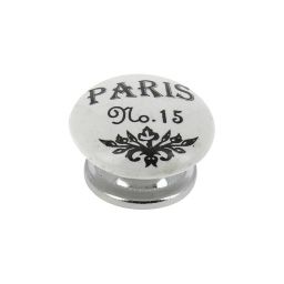 Lot poignées 4 boutons céramique Paris N°15