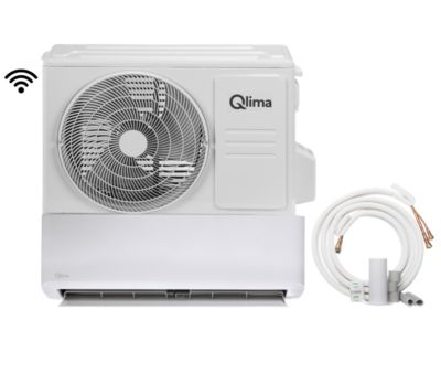 Lot pompe à chaleur air/air Qlima SC 6053 - Unité extérieure prêt à poser + Unité intérieure à faire poser + Tuyau de gaz pour climatiseur