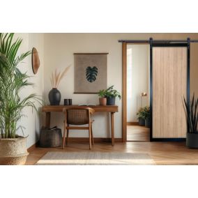 Lot porte Univers 204 x 83 x 4 cm + rail rustique Skylab