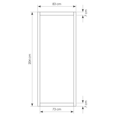 Lot porte Univers 204 x 83 x 4 cm + rail rustique Skylab