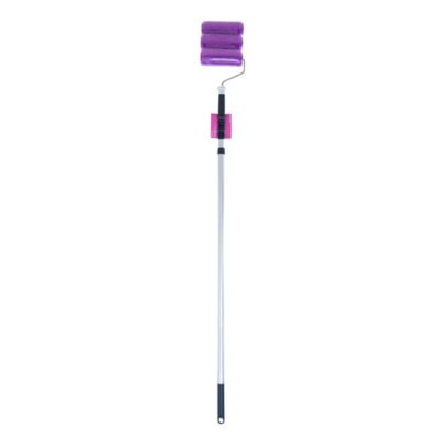 Lot rouleau monocouche GoodHome 180mm + 2 manchons + Perche téléscopique extensible 2m