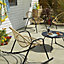 Lot table basse de jardin Nova + Fauteuil de jardin rocking chair + Fauteuil de jardin