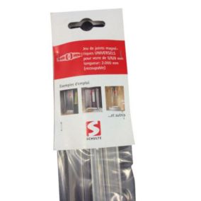 STEIGNER Joint de douche pour paroi en verre, 80cm, vitre 6/7/ 8 mm, joint  d'étanchéité PVC droit pour les cabines de douche réctangulaires, UK12 :  : Bricolage