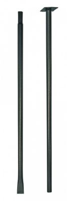 Louis Moulin Mât fixation dans le sol anthracite - 190 cm - Acier époxy