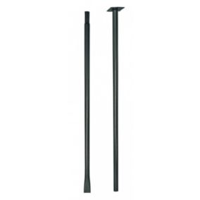 Louis Moulin Mât fixation dans le sol anthracite - 190 cm - Acier époxy
