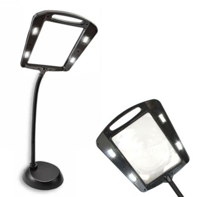 Loupe sur pied lumineuse x5 FISHTEC 12 LED flexible 100 cm 25,5 x 19 cm