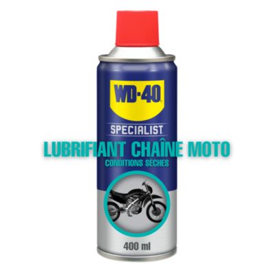 Lubrifiant chaîne de moto WD40 400 ml