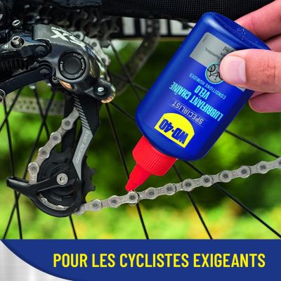 Lubrifiant chaîne de vélo conditions humides WD40 100 ml