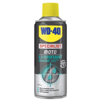 Lubrifiant en aérosol pour chaîne de vélo WD40