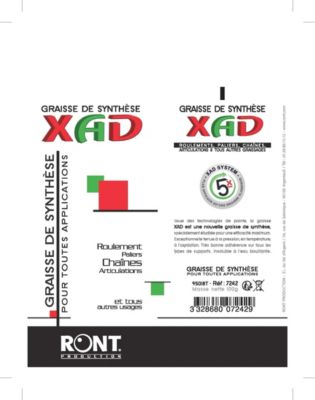 Lubrifiant graisse de synthèse en tube Ront Production XAD 100g