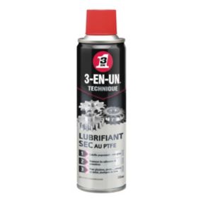 Lubrifiant sec au PTFE 3-EN-UN TECHNIQUE 250ml