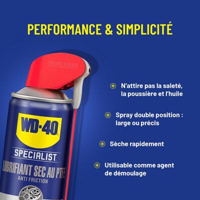 Lubrifiant Sec au PTFE 400 ml - WD-40 SPECIALIST - 33395