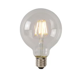 Lucide G80 Class A - Ampoule filament - 8 cm - LED - E27 - 1x7W 2700K - Transparent