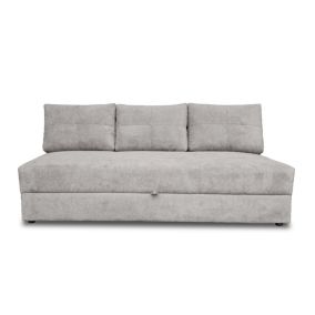 Lucina - canapé droit 3 places - convertible avec coffre - en velours - Best Mobilier