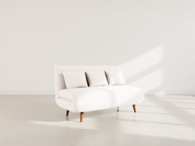 Lumi - Banquette convertible clic-clac 2 places en velours côtelé - Best Mobilier