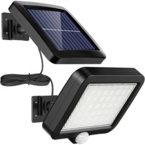 Lumière solaire extérieure avec détecteur de mouvement 56 LED lumière solaire de jardin étanche IP65