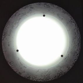 LUMICOM - BETON Plafonnier, LED INTEGREE, 12W, 4000K, béton, verre, 35cm