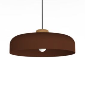 LUMICOM - BOIS Suspension, 1XE27, max 42W, métal, corten, D40cm