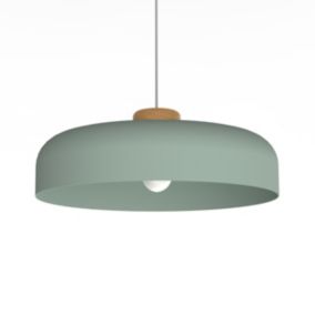 LUMICOM - BOIS Suspension, 1XE27, max 42W, métal, icerberg green, D40cm