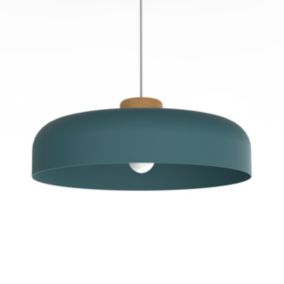 LUMICOM - BOIS Suspension, 1XE27, max 42W, métal, mediterranean blue, D40cm