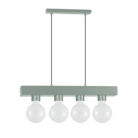 LUMICOM - BOSTON XL Suspension, 4XE27, max 42W, métal, vert iceberg, 10X45cm