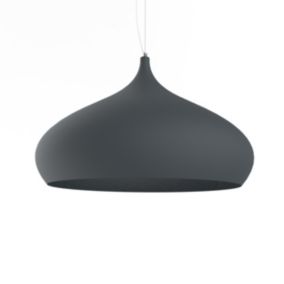 LUMICOM - CALICE Suspension, 1X E27, max 42W, métal, anthracite, D.60cm