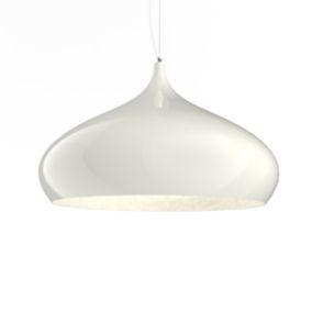 LUMICOM - CALICE Suspension, 1X E27, max 42W, métal, blanc brillant, D.60cm