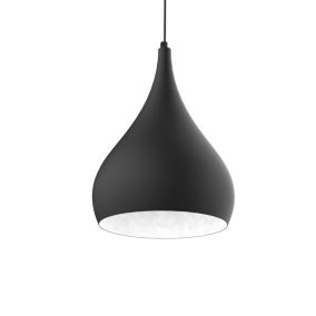 LUMICOM - CALICE Suspension, 1X E27, max 42W, métal, noir mat/blanc, D.20cm