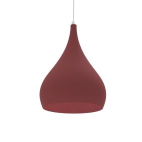 LUMICOM - CALICE Suspension, 1X E27, max 42W, métal, rouge cowhide, D.20cm