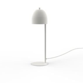 LUMICOM - CAMPANELLA Lampe de table, 1XGU10, max 42W, métal, blanc brillant, D12cm