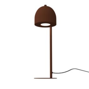 LUMICOM - CAMPANELLA Lampe de table, 1XGU10, max 42W, métal, corten, D12cm