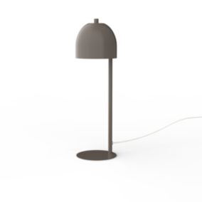 LUMICOM - CAMPANELLA Lampe de table, 1XGU10, max 42W, métal, gris tourterelle brillant, D12cm