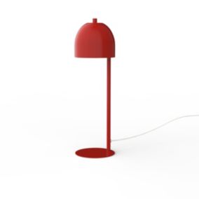 LUMICOM - CAMPANELLA Lampe de table, 1XGU10, max 42W, métal, rouge brillant, D12cm