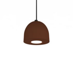 LUMICOM - CAMPANELLA Suspension, 1X GU10, max 33W, métal, corten, D.12cm