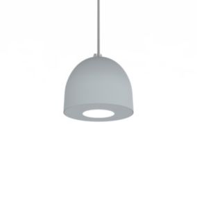 LUMICOM - CAMPANELLA Suspension, 1X GU10, max 33W, métal, gris , D.12cm